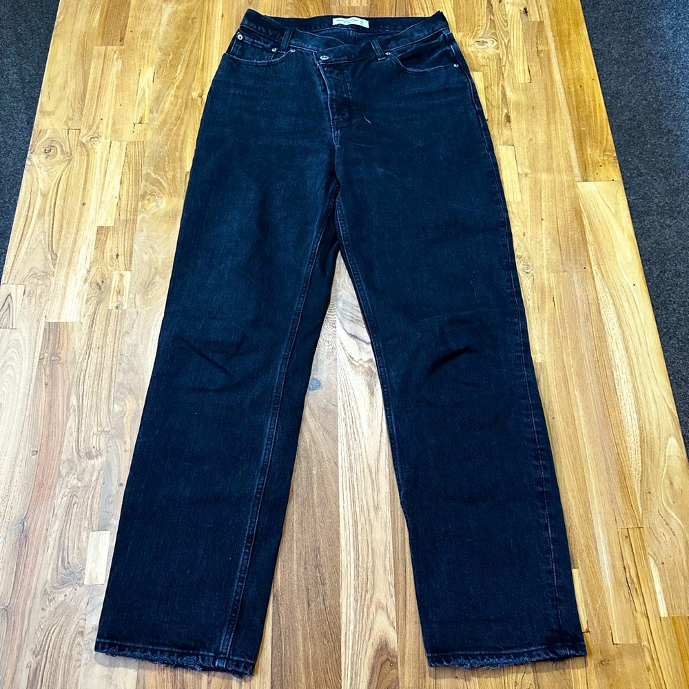 A&F High Rise Dad Jean